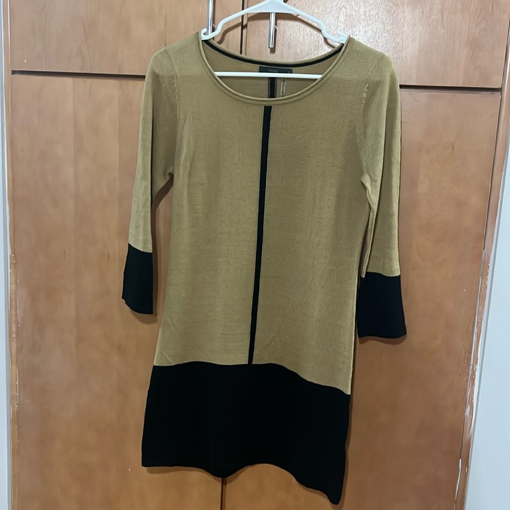 Black & Dark Tan Dress